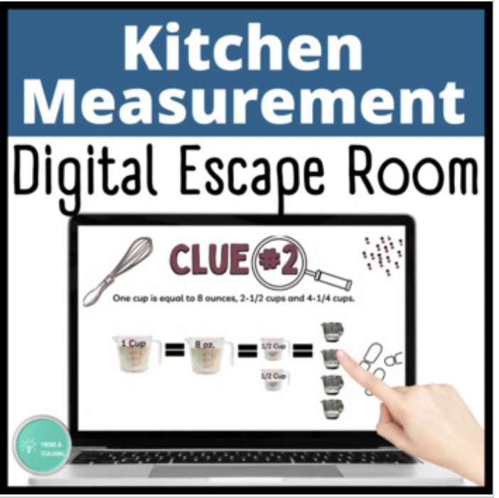 kitchen measurement activity for FCS and Life Skills Middle School